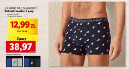Lidl U.S. GRAND POLO DLA LIVERGY Bokserki męskie, 3 pary oferta