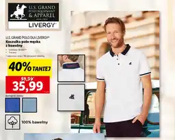 Lidl U.S. GRAND POLO DLA LIVERGY Koszulka polo męska z bawełny oferta