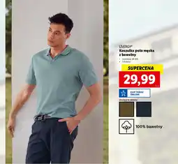 Lidl LIVERGY Koszulka polo męska z bawełny oferta
