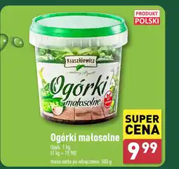 ALDI Ogórki małosolne 1 kg oferta