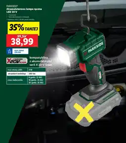 Lidl PARKSIDE Akumulatorowa lampa ręczna LED 20 V oferta