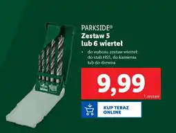 Lidl PARKSIDE Zestaw 5 lub 6 wierteł oferta