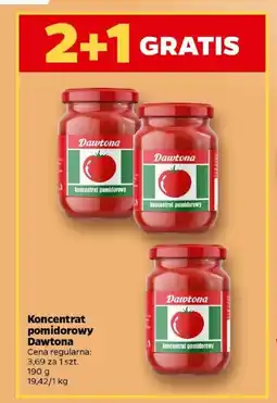 Netto Koncentrat pomidorowy Dawtona 190 g oferta