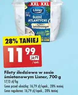 Biedronka Filety śledziowe Lisner oferta