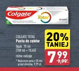 ALDI COLGATE TOTAL Pasta do zębów 75 ml oferta