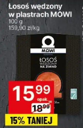 Delikatesy Centrum Łosoś wędzony w plastrach MOWI oferta