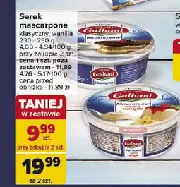 Carrefour Ser mascarpone o smaku waniliowym Galbani oferta