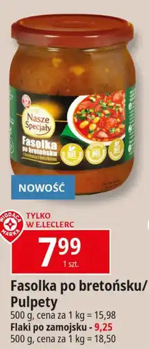 E.Leclerc Flaki po zamojsku Wiodąca marka nasze specjały oferta
