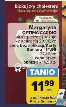 Carrefour Margaryna Optima cardio o smaku masła oferta