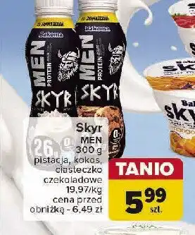 Carrefour Jogurt pistacjowy Bakoma men skyr protein oferta