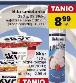 Carrefour Bita śmietana w sprayu Bakoma śmietanka oferta