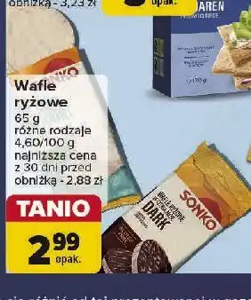 Carrefour Wafle ryżowe w polewie jogurtowej Sonko oferta