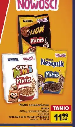 Carrefour Płatki śniadaniowe minis Nesquik oferta