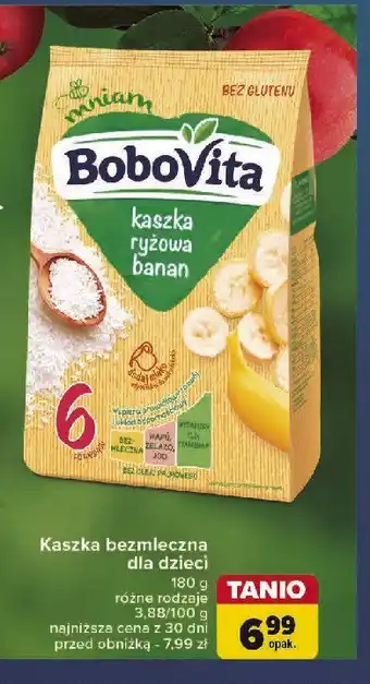 Carrefour Kaszka ryżowa bananowa Bobovita oferta