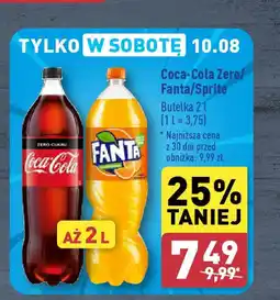 ALDI Coca-Cola Zero/ Fanta/Sprite 2 l oferta