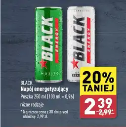 ALDI BLACK Napój energetyzujący 250 ml oferta