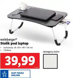 Lidl weinberger Stolik pod laptop oferta