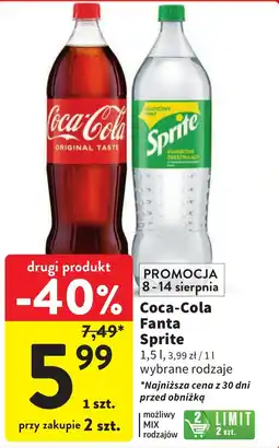 Coca-Cola Fanta Sprite 1,5l