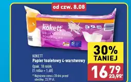 ALDI KOKETT Papier toaletowy 4-warstwowy 10 rolek oferta