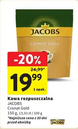 Intermarche Kawa rozpuszczalna JACOBS Cronat Gold 150g oferta
