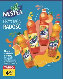 Carrefour Herbata mrożona green tea strawberry Nestea oferta