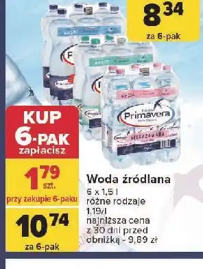 Carrefour Woda lekko gazowana Primavera oferta