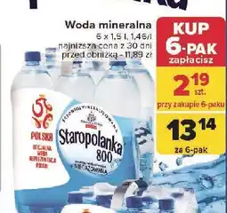 Carrefour Woda niegazowana Staropolanka 800 oferta