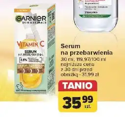 Carrefour Serum do twarzy z vitaminą c na przebarwienia Garnier Skin Naturals oferta