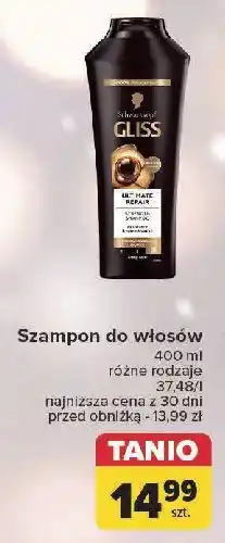 Carrefour Szampon do włosów Gliss Kur Ultimate Repair oferta