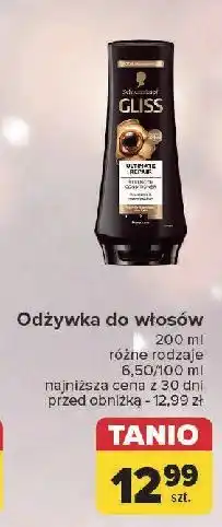 Carrefour Odżywka do włosów Gliss Kur Ultimate Repair oferta