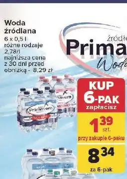 Carrefour Woda gazowana Primavera oferta