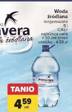 Carrefour Woda niegazowana Primavera oferta
