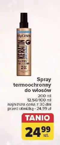 Carrefour Spray do włosów termochronny Syoss Keratin oferta