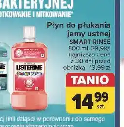 Carrefour Płyn do płukania ust mild berry Listerine Smart Rinse oferta