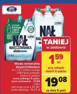 Carrefour Woda delikatnie gazowana Nałęczowianka oferta