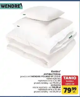 Carrefour Kołdra antibacterial 160 x 200 cm Wendre oferta
