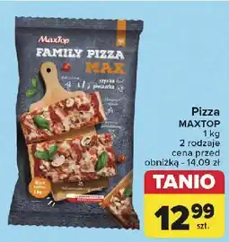 Carrefour Pizza z szynką i pieczarkami Maxtop oferta