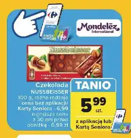 Carrefour Czekolada mleczna z całymi orzechami Alpen Gold Nussbeisser oferta