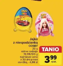 Carrefour Jajko niespodzianka hot wheels Cosby Fun oferta