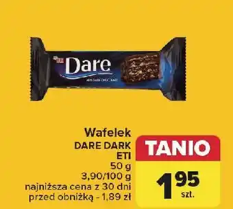 Carrefour Wafelek w ciemnej czekoladzie Eti Dare oferta