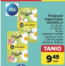 Carrefour Podpaski higieniczne normal 2-pak Naturella Ultra oferta