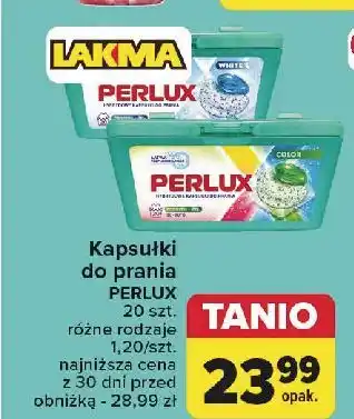 Carrefour Kapsułki do prania white Perlux oferta