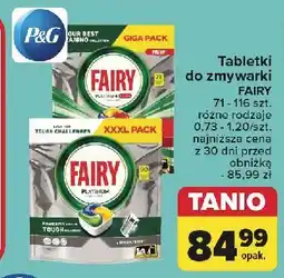 Carrefour Tabletki do zmywarki Fairy Platinum Plus oferta