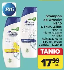 Carrefour Szampon do włosów classic clean Head&Shoulders oferta