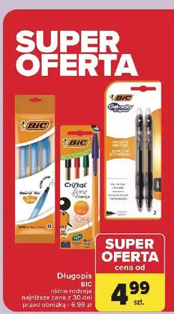 Carrefour Długopis cristal mix Bic Cristal oferta