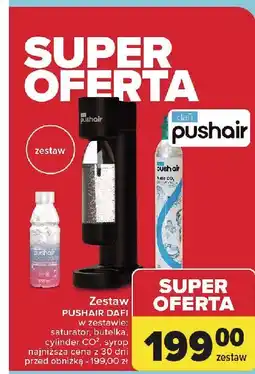 Carrefour Zestaw: urządzenie sst terra czarny + cylinder cqc butelka Sodastream oferta