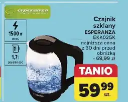 Carrefour Czajnik szklany yukon ekk025k Esperanza oferta