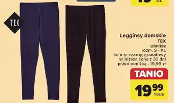 Carrefour Legginsy damskie s-xl Tex oferta