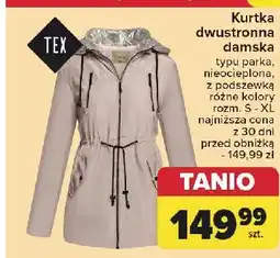 Carrefour Kurtka damska s-xl Tex oferta