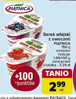 Carrefour Market Serek wiejski z jagodami Piątnica serek wiejski oferta